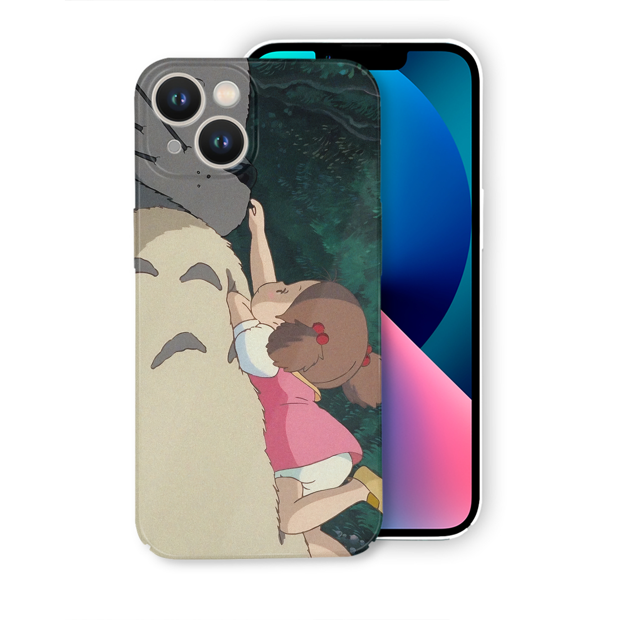 （画像用） となりのトトロ 草壁メイ 草壁サツキ My Neighbor Totoro Satsuki Kusakabe Mei Kusakabe 【iPhone 14シリーズ対応】ハードケース